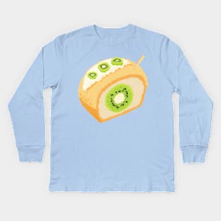 Kiwi Cream Puff Kids Long Sleeve T-Shirt